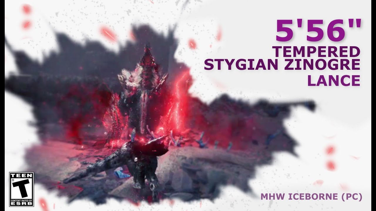 Tempered Stygian Zinogre &ndash; Lance 5'56