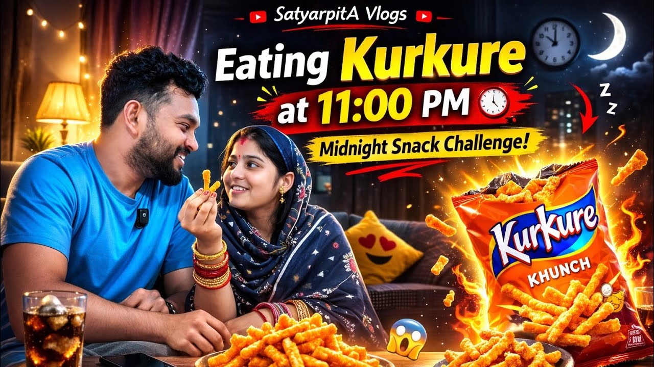 Ratire Kurkure Khia Hela 😱 | Midnight Snack Challenge #LateNightFun #SatyarpitAVlogs