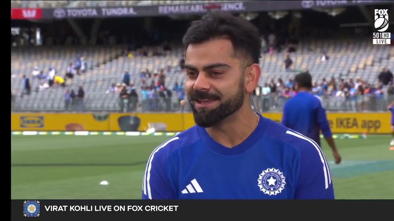 Virat Kohli&rsquo;s exclusive interview with Ravi Shastri and Adam Gilchrist on Fox Sports! 🎯