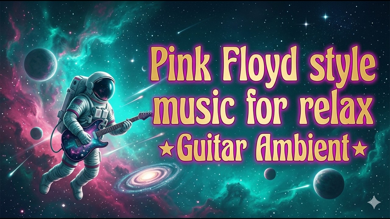 7 HOURS DEEP SLEEP MUSIC | PINK FLOYD STYLE ★Guitar Solo★ Relaxing for Sleeping [no ADS]