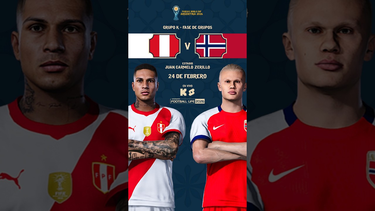 PERÚ v NORUEGA - GRUPO K |⚽ WORLD CUP ARGENTINA 2026 - PHOENIX LEAGUE