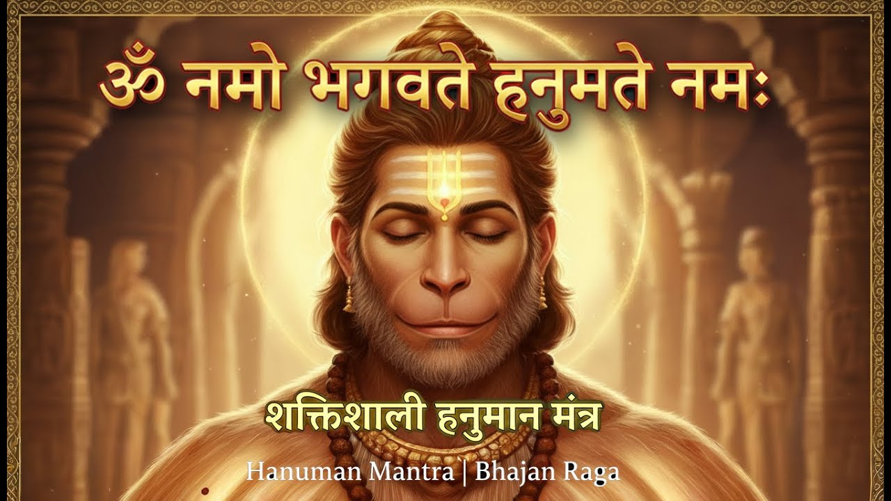 ॐ नमो भगवते हनुमते नमः | शक्तिशाली हनुमान मंत्र | Hanuman Mantra  हनुमान मंत्र 100 बार🌺 जय श्री राम!