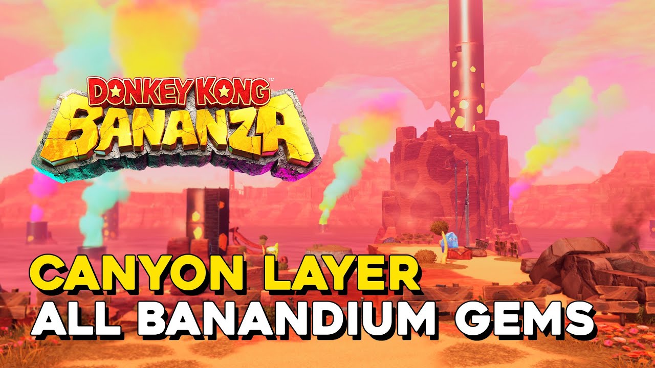 Donkey Kong Bananza Canyon Layer All Banandium Gem Locations