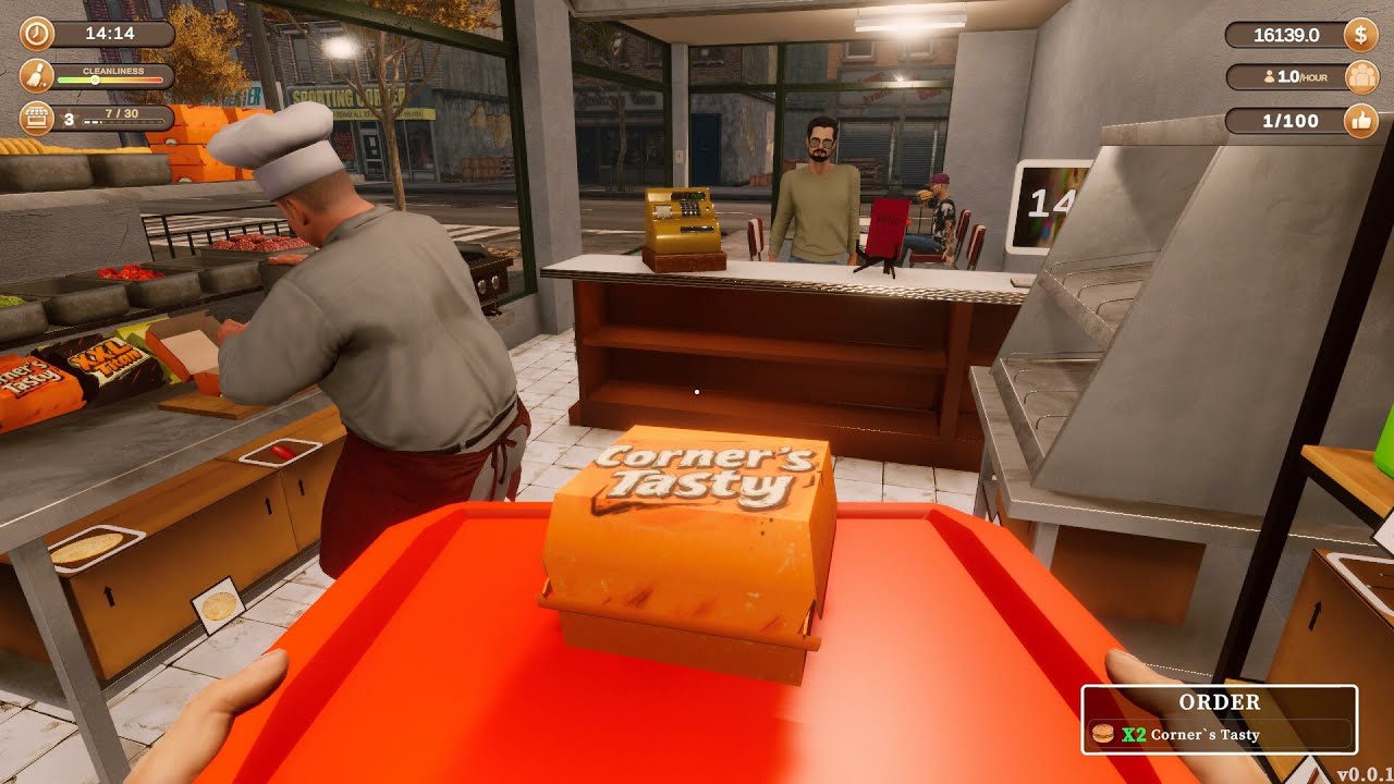 🍔 Corner Kitchen Fast Food Simulator🍔  (New Simulation Game 2024)