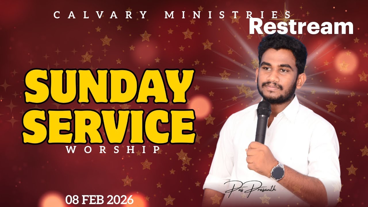 #LIVE SUNDAY SERVICE PASTOR N PRASANTH CALVARY MINISTRIES THOTLAVALLURU