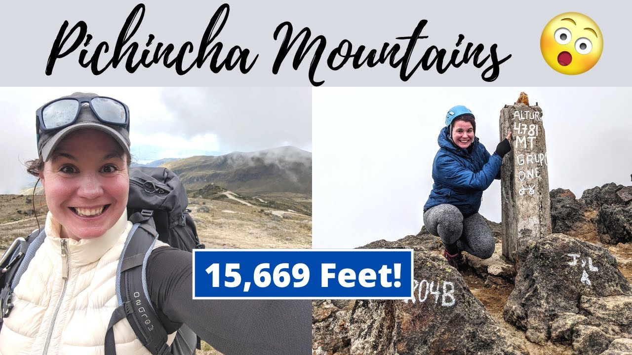 American hikes the Pichincha Mountains in Quito!