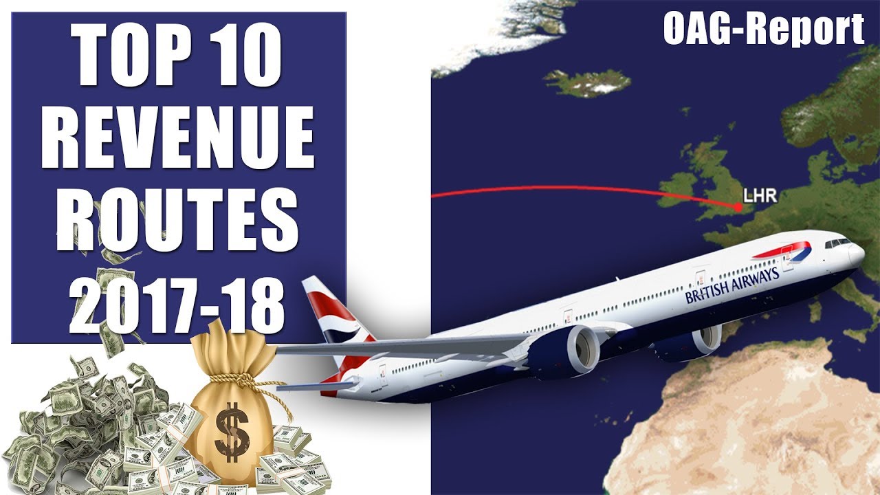 Top 10 Biggest Airline Money Making Routes in the World - 2018