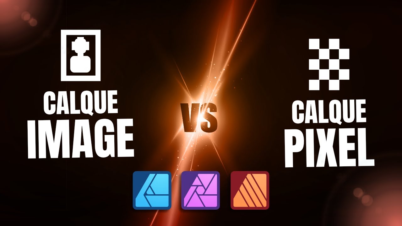 🖼️ LA DIFF&Eacute;RENCE entre le Calque Image et le Calque Pixel sur AFFINITY👾