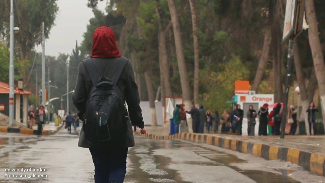 لمحة من أجواء الشتاء داخل الجامعة الأردنية ❤️