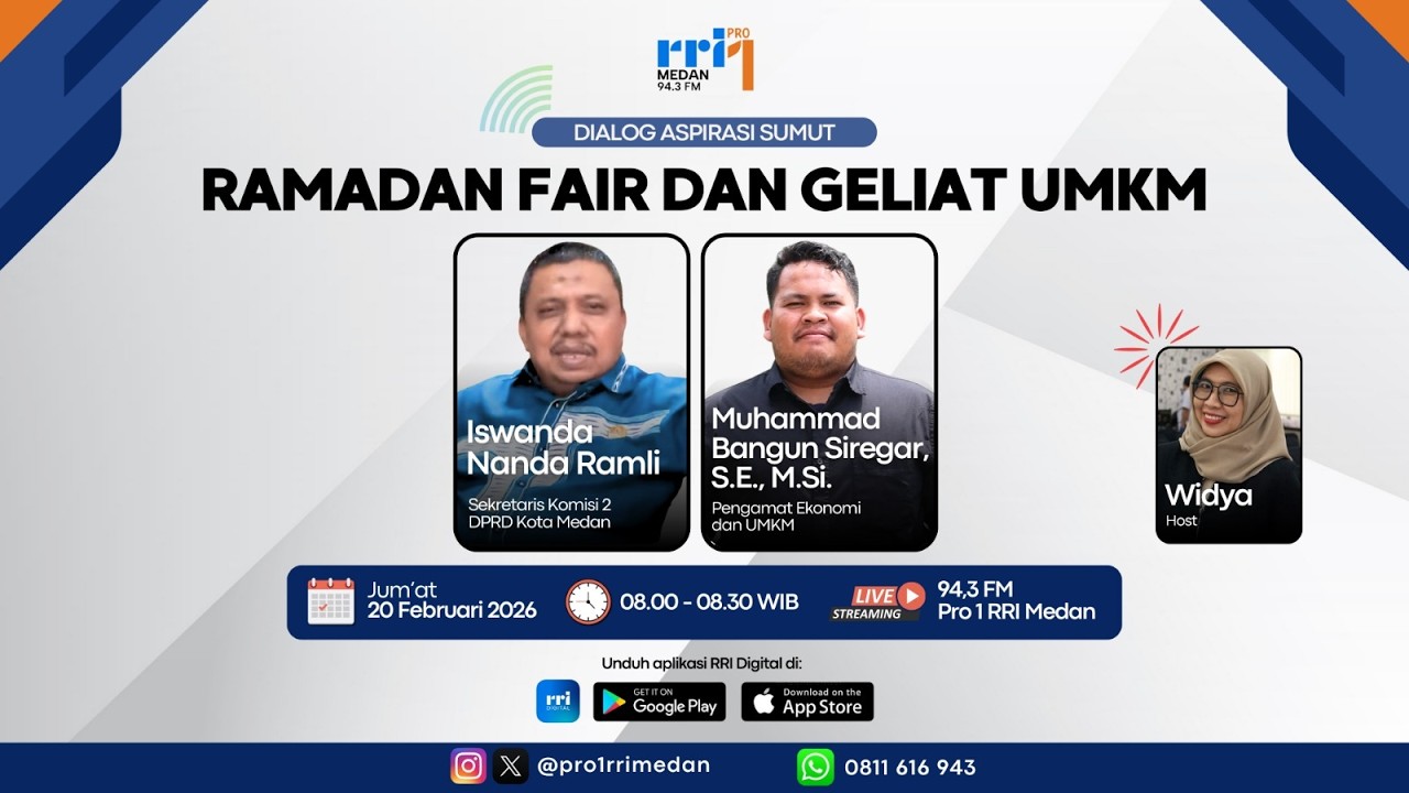 DIALOG ASPIRASI SUMUT : RAMADAN FAIR DAN GELIAT UMKM