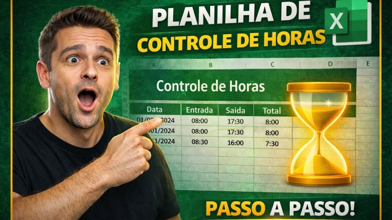 COMO FAZER Controle de Horas Trabalhadas no Excel