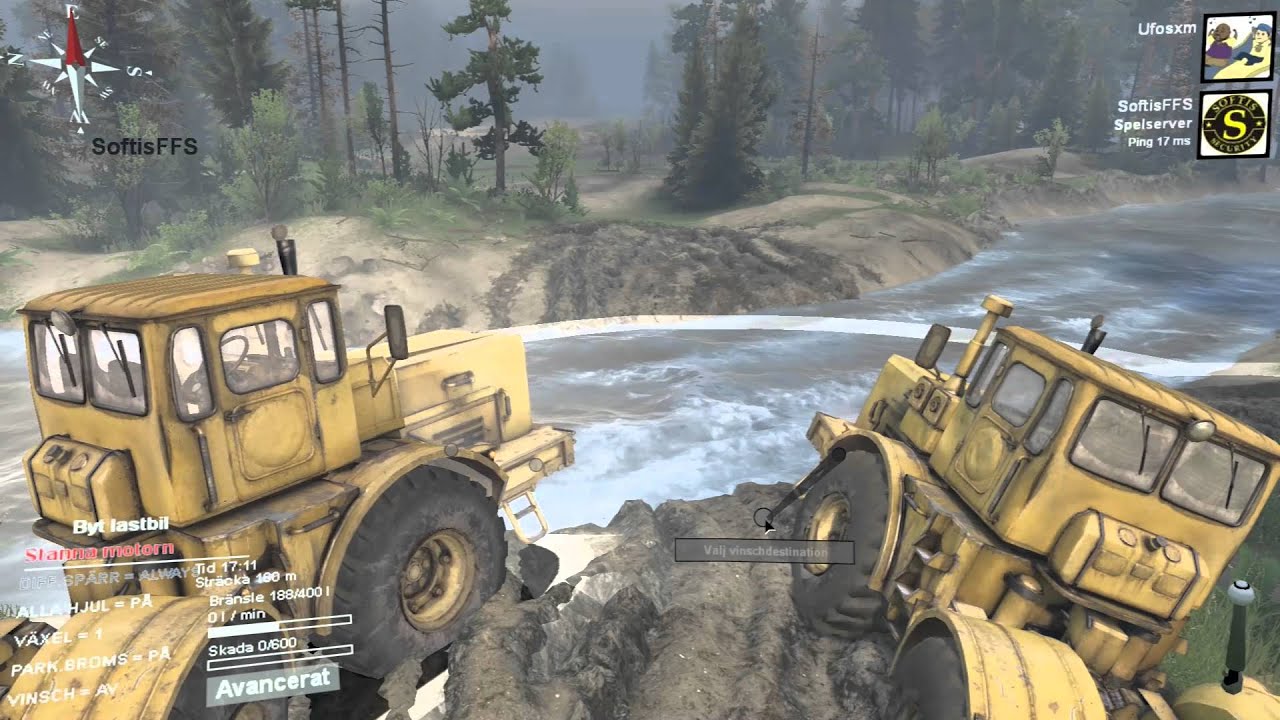 Spintires med moddade bilar!