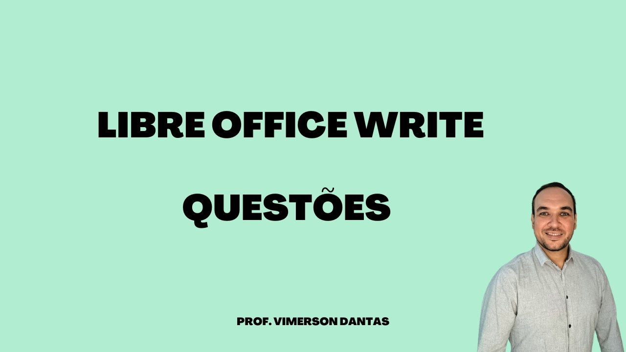 Questões   LibreOffice Calc   IDECAN PROF VIMERSON