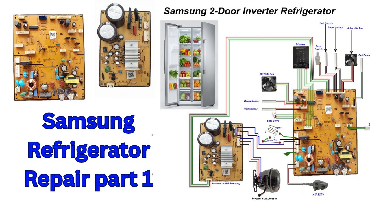 Samsung Inverter Refrigerator Troubleshooting | खुद Repair करना सीखें  PCB, Sensor, Compressor Guide