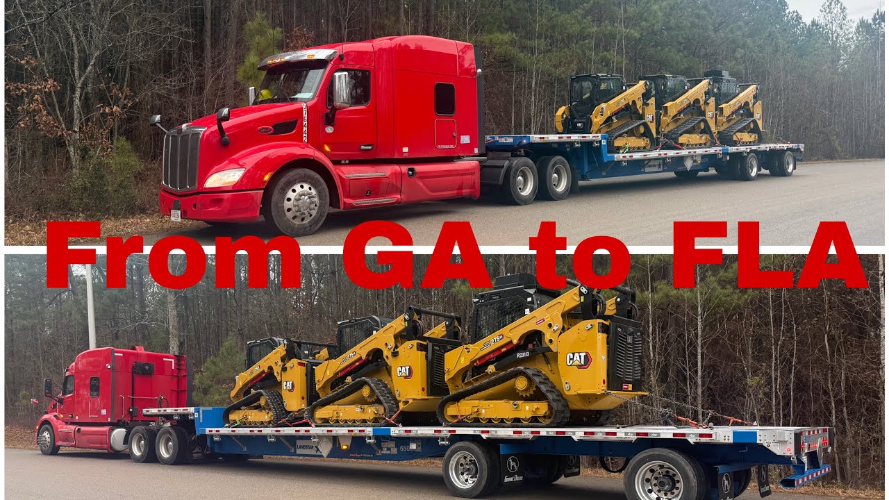 2nd step-deck load feels good to be back. 3 drop (ga) to (fla)/ @landstar step-deck