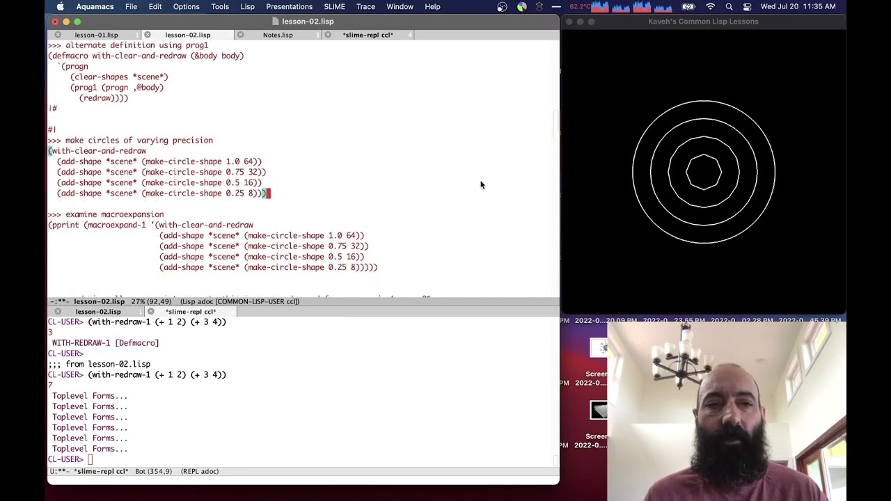 Kaveh's Common Lisp Lesson 02: Generating Shapes