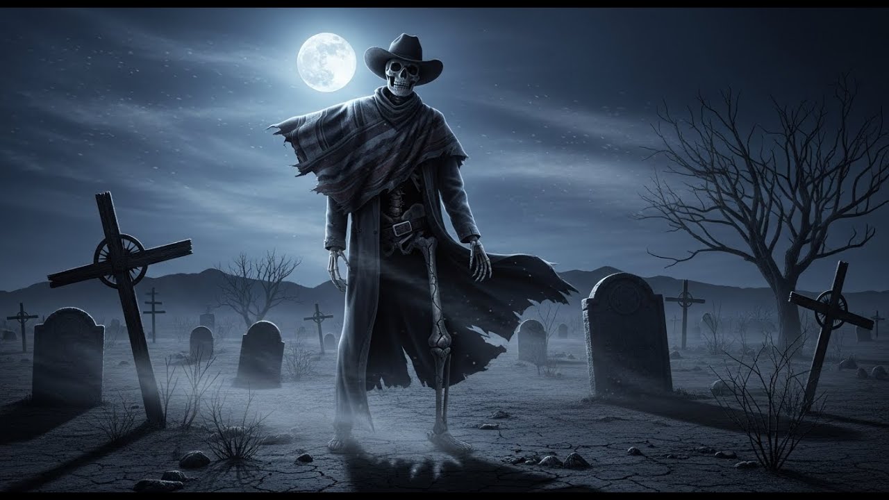 Dark Western Gothic Atmos – Skull Cowboy 4K