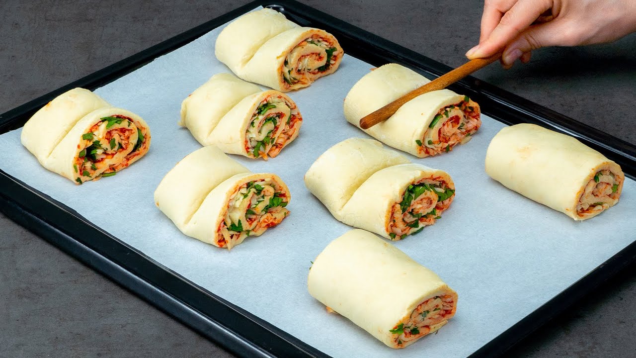 Smaczniejsze niż pizza! Przystawka z ciasta francuskiego, gotowana na łyżce drewna