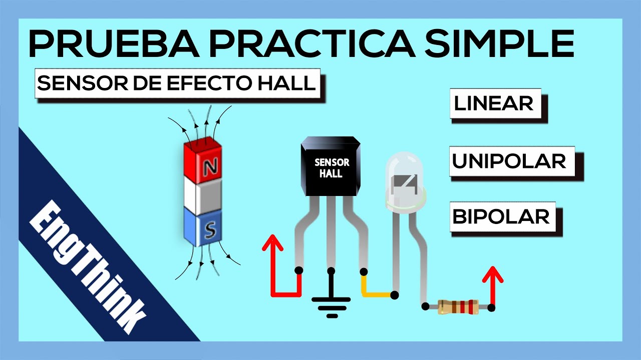Prueba práctica sensores HALL - Linear, Bipolar Unipolar