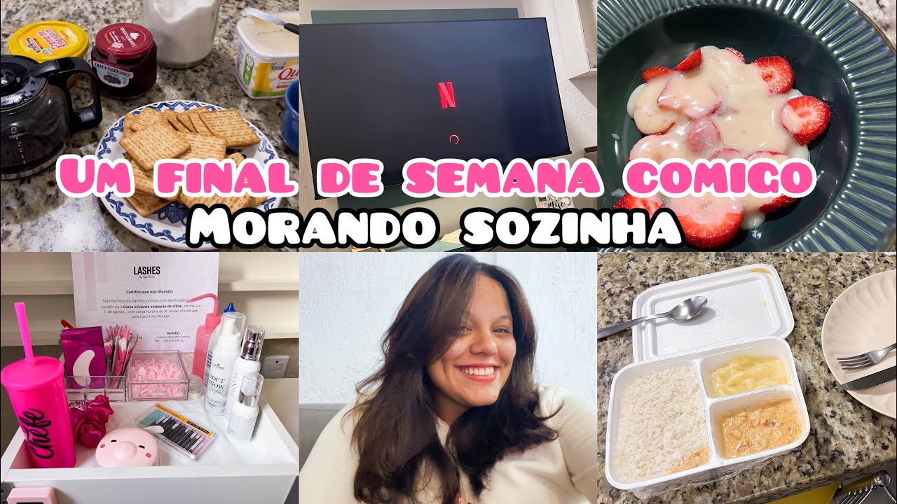 VLOG FINAL DE SEMANA - morando sozinha 