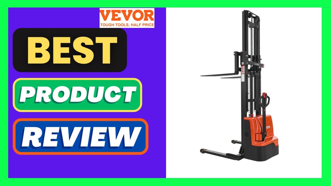 VEVOR Full Electric Pallet Stacker, 3300 lbs