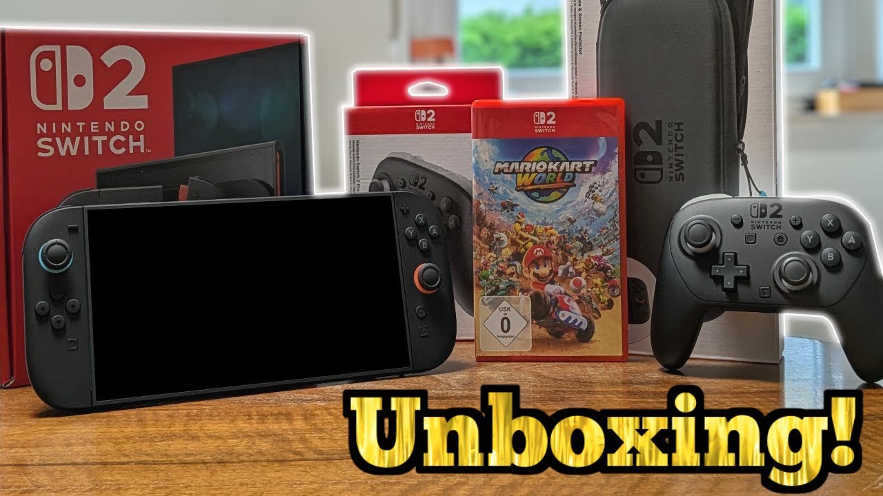 Die NINTENDO SWITCH 2 & MARIO KART WORLD sind endlich da! - Unboxing