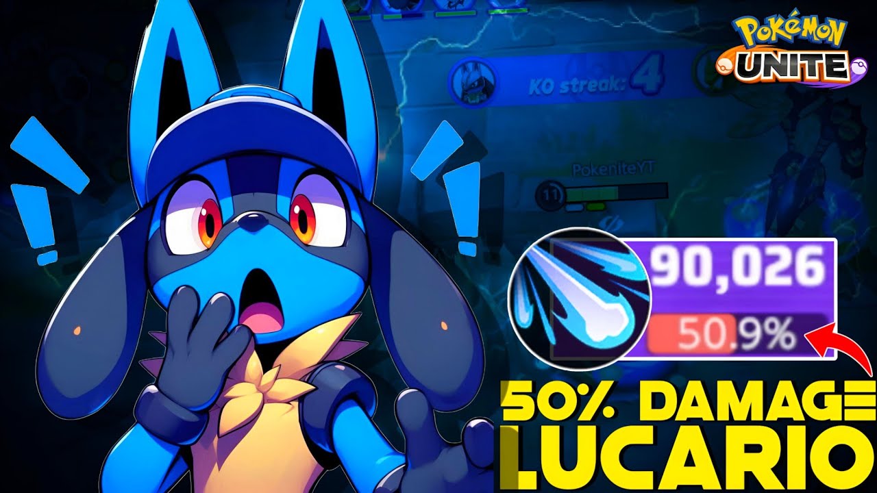 LUCARIO CARRIED 1 VS 9 & DEAL 50% OF DAMAGE ALONE IN SOLO QUEUE 😲 | POKEMON UNITE