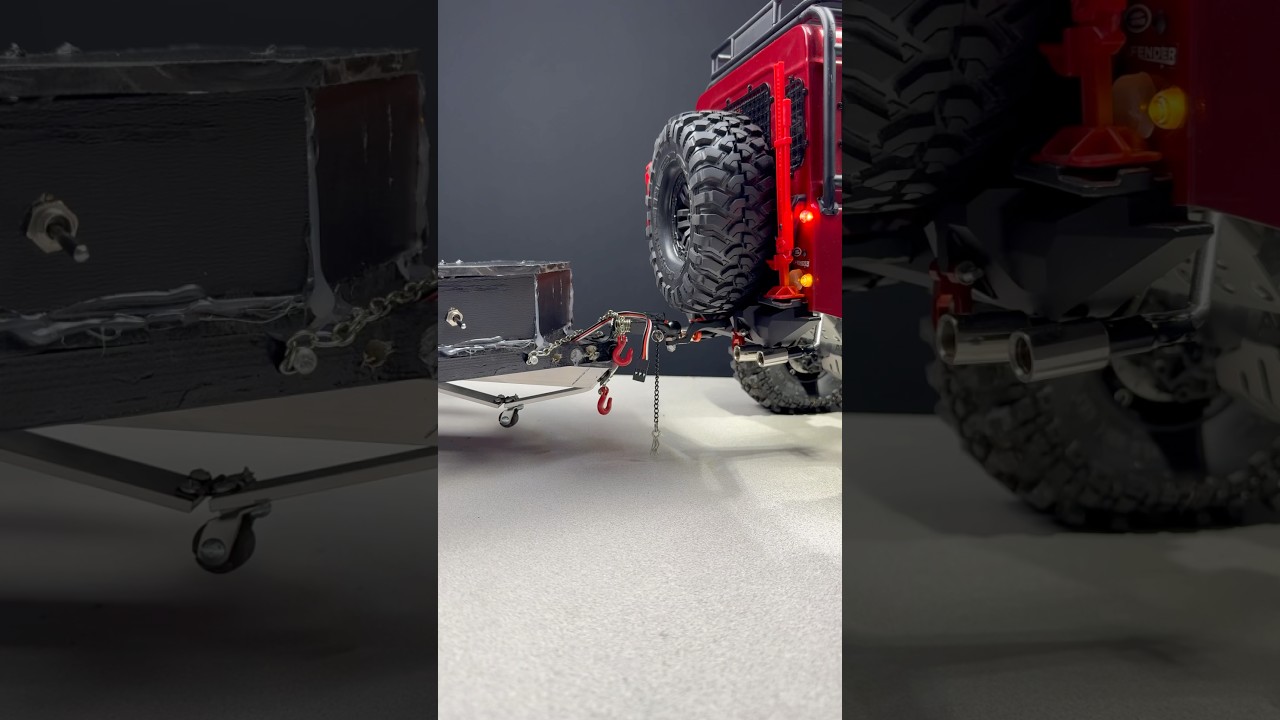 Major Upgrades to my RC Trailer #rc #trailer #4x4 #upgrade #rccar #car #hobby