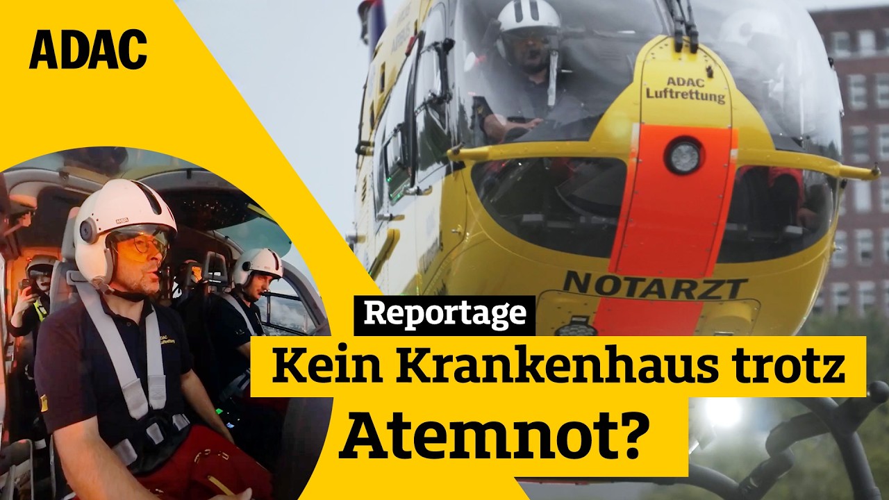 Mann leidet an Atemnot, will aber nicht ins Krankenhaus: Wie entscheiden die Luftretter? I ADAC