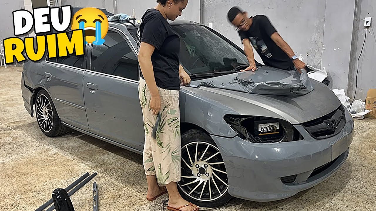 TIVE QUE TIRAR O ENVELOPAMENTO DO CIVIC