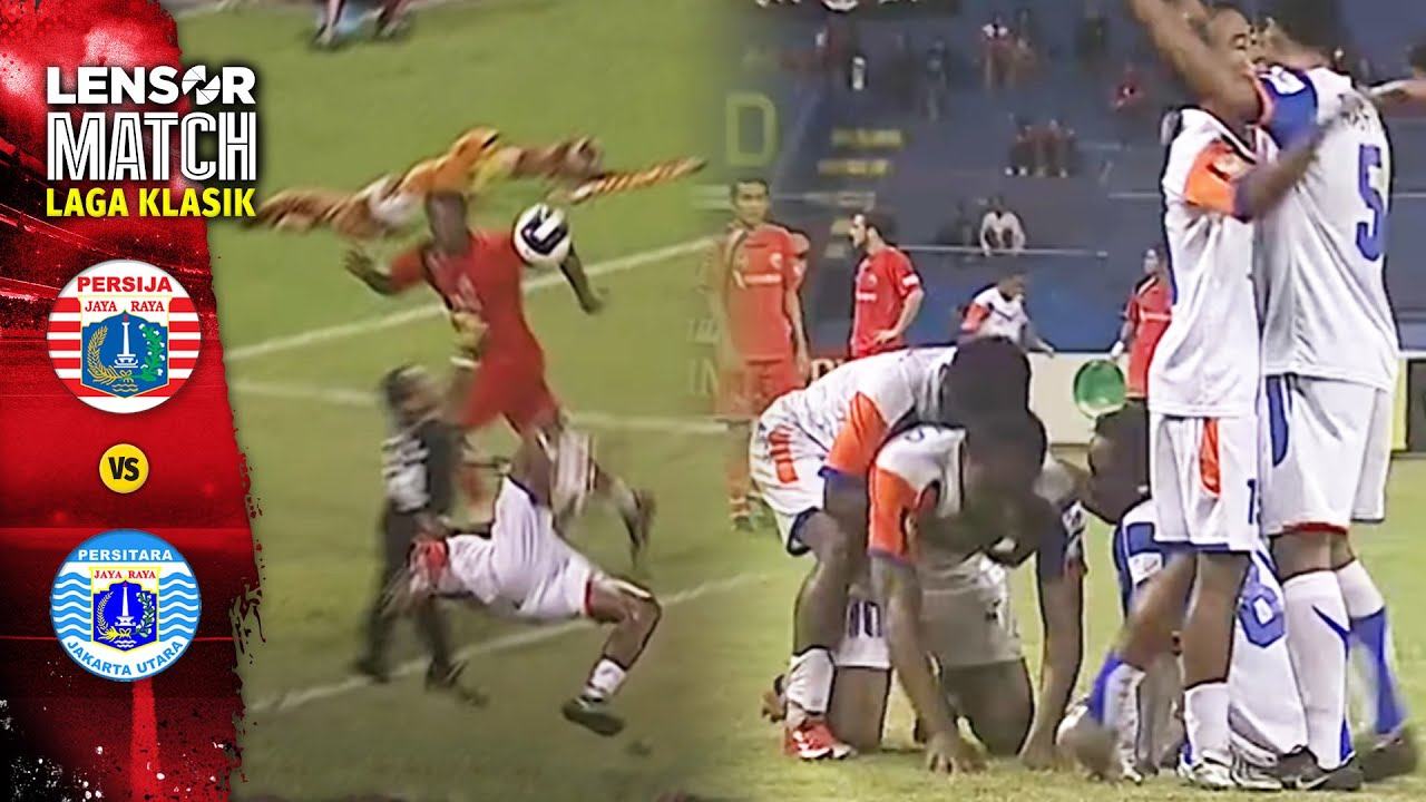 HENDRO KARTIKO DISEPAK TENDANGAN SEPEDA | PERSIJA VS PERSITARA | ALL GOAL | LAGA KLASIK 2009