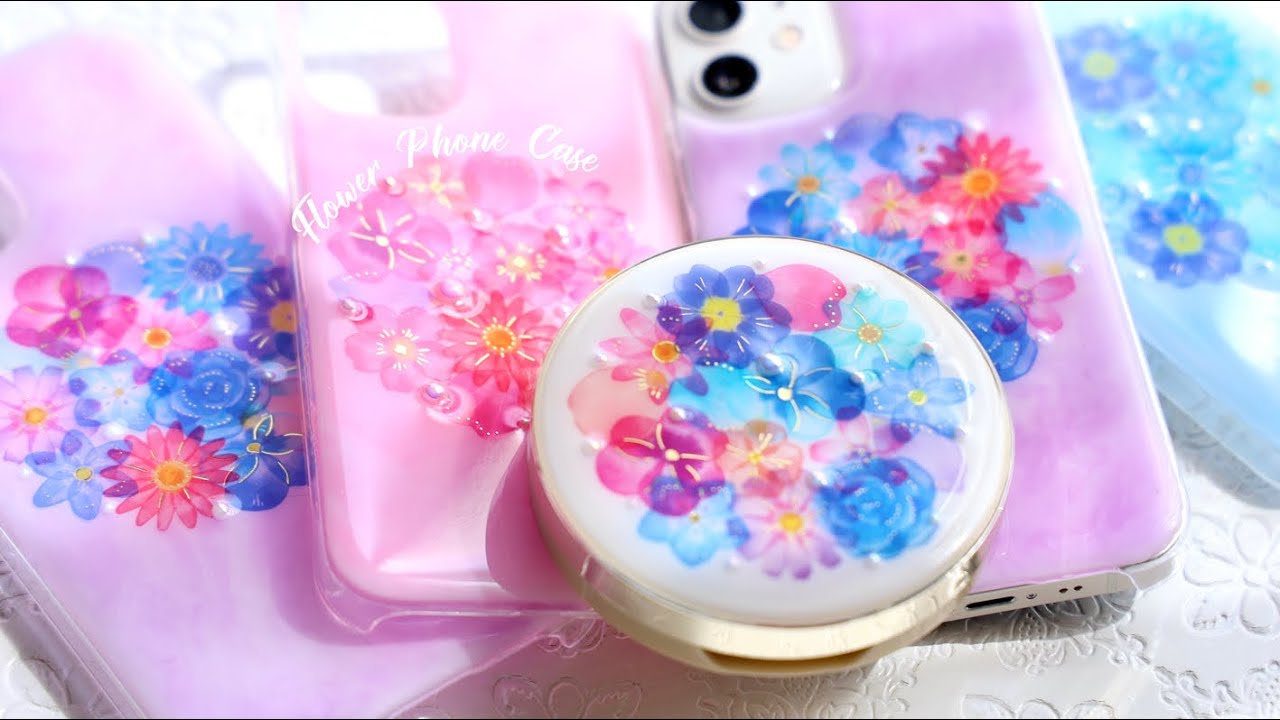 【レジン】フラワーブーケのスマホケースを作る｜プチプラコスメをリメイク DIY Flower Phone Case ｜Resin