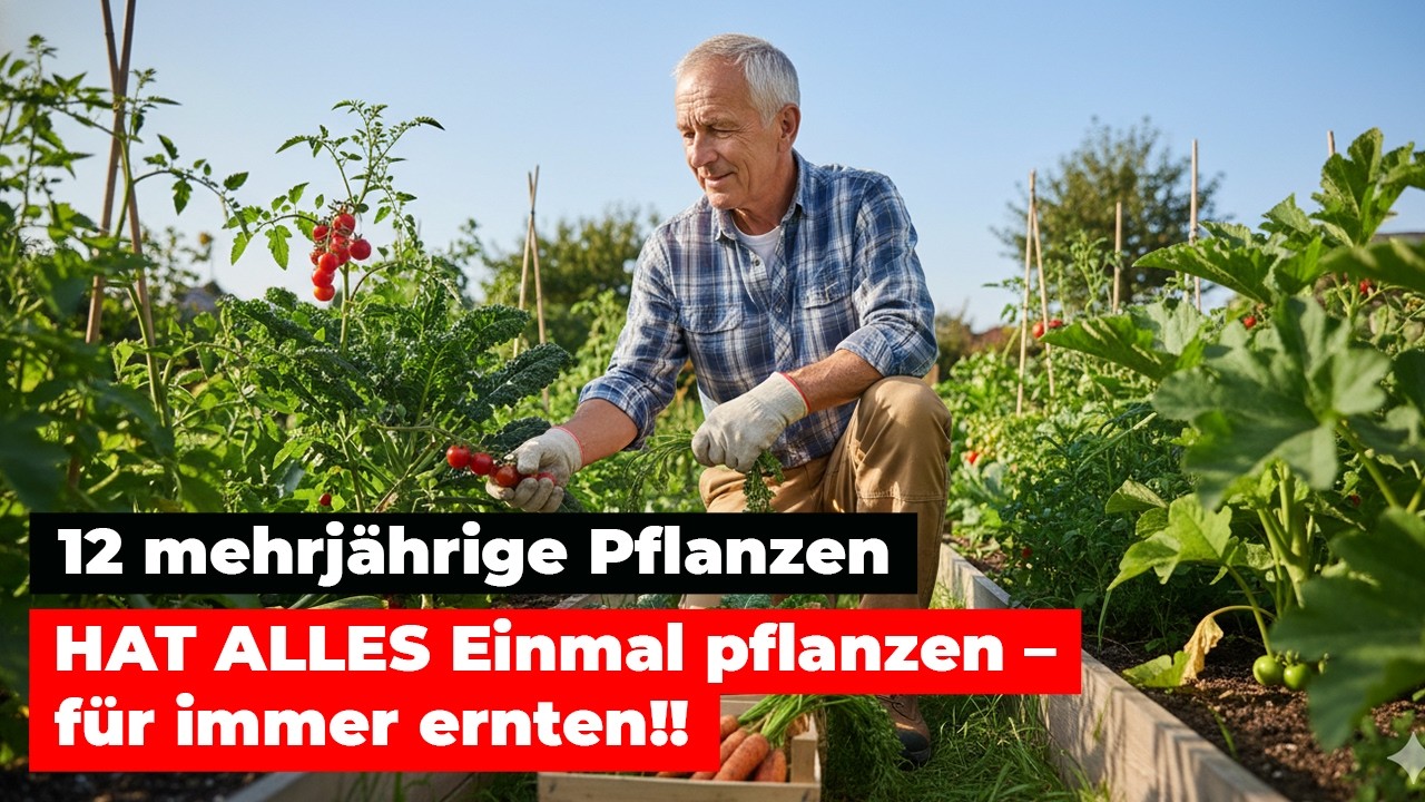 12 mehrjährige Pflanzen – Nur einmal pflanzen & für IMMER ernten! 🔥🌱
