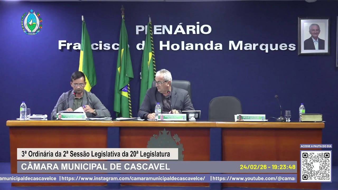 3ª Ordinária da 2ª Sessão Legislativa da 20ª Legislatura