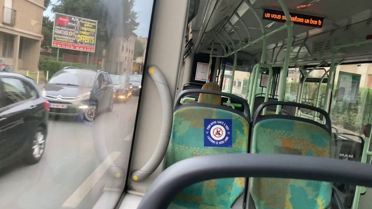 Ligne 255 — MAN NL 253 RATP BUS | 9657 FULL KICKDOWN !!!