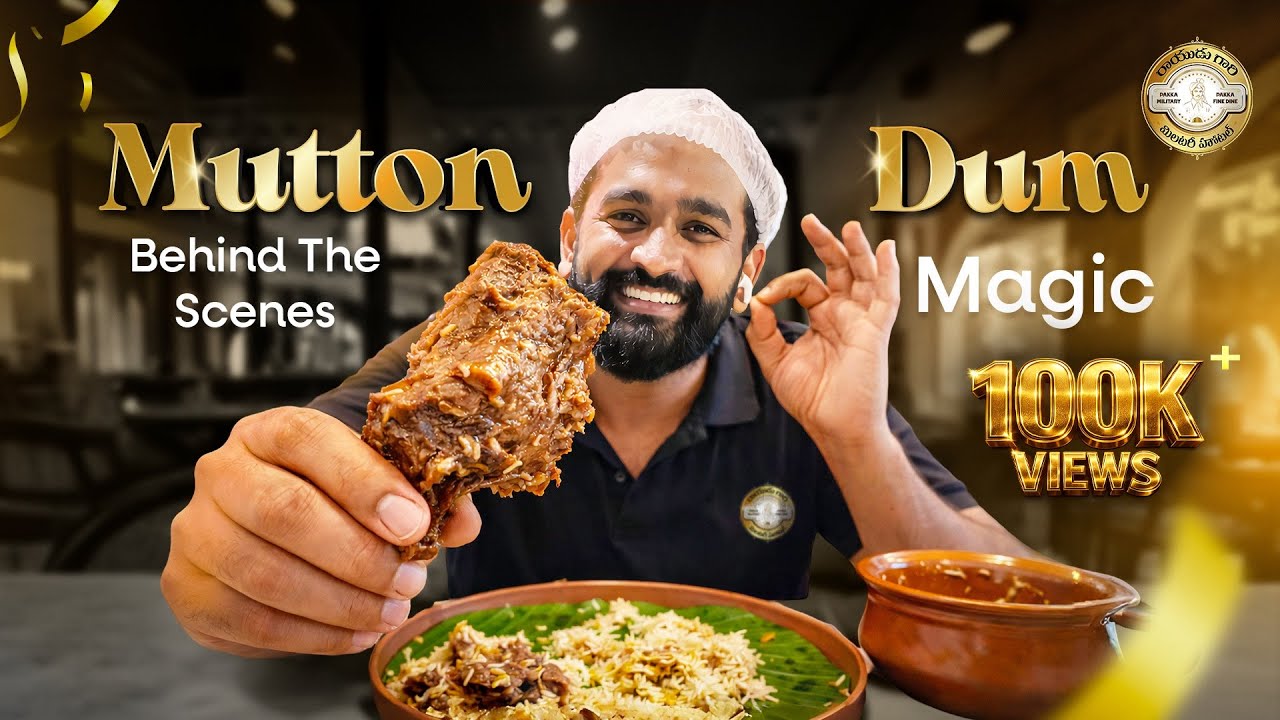 Magic happens here! 😋👨‍🍳 Making Mutton Dum magic in our kitchen #muttondum #behindthescenes