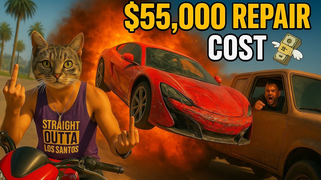 $55,000 DAMAGE on a Supercar 🙀 | INSANE GTA 5 Car Crash!
