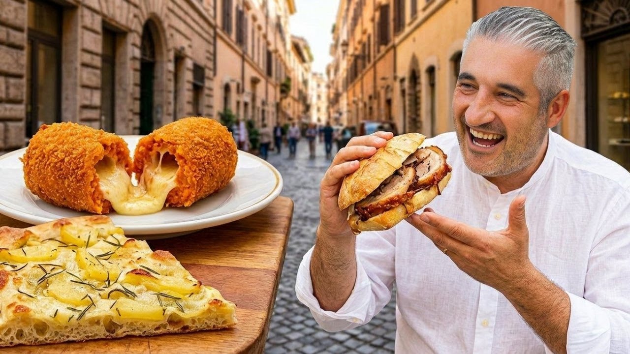 I Found the MOST UNEXPECTED Street Food in Rome!