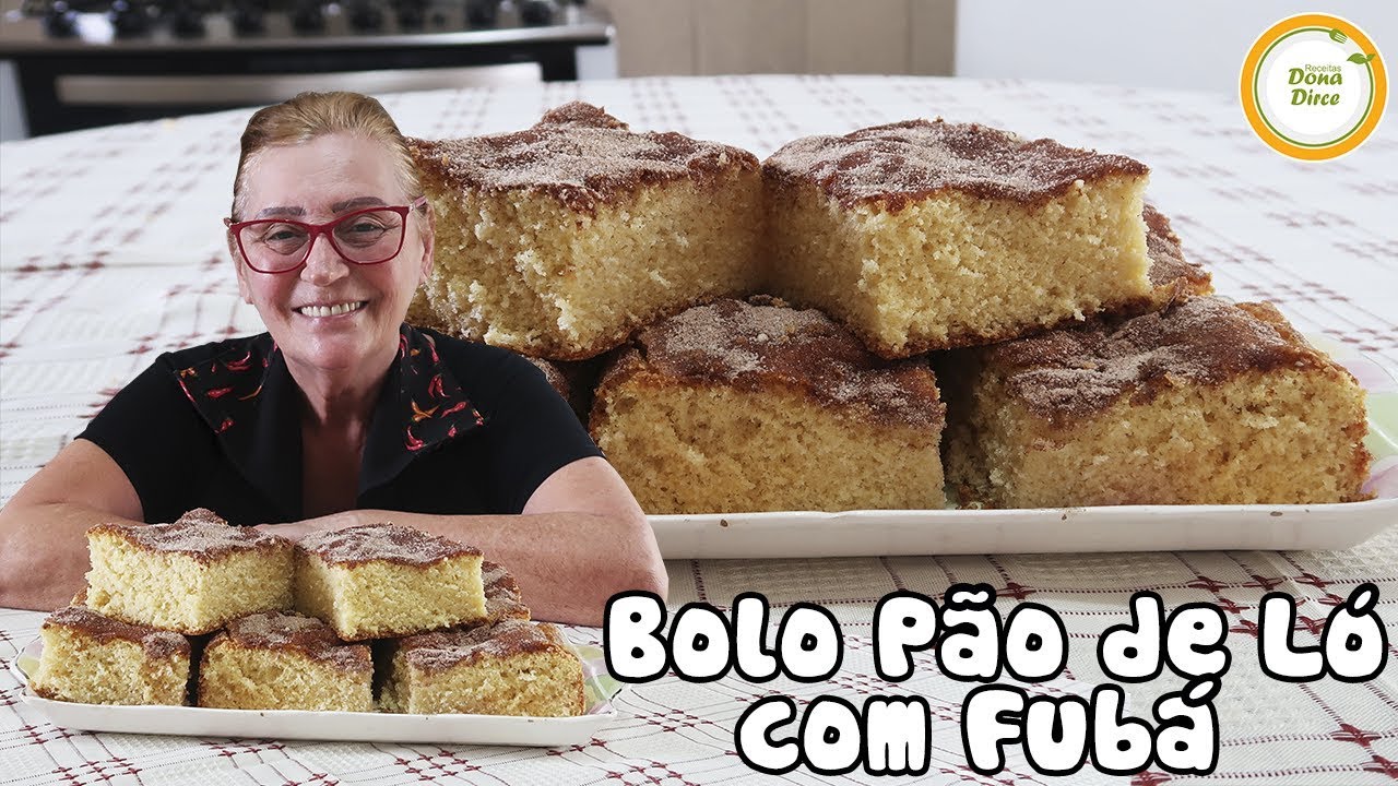 Bolo Pão de Ló com Fubá | O Bolo MAIS FOFINHO do Mundo #331