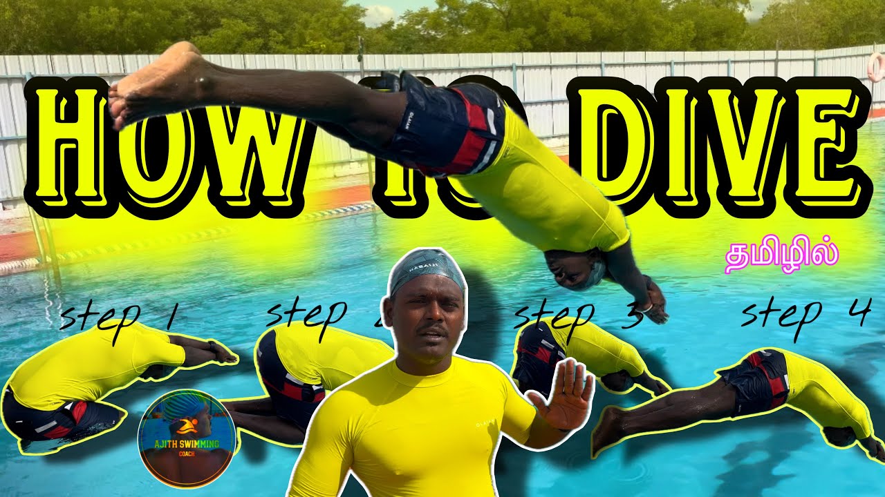 How to dive | step-by-step explanation in Tamil | ajithswimmingcoach