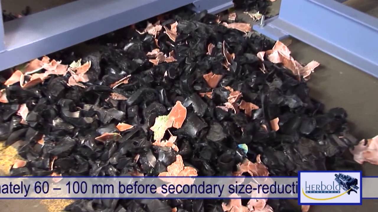 Recycling Technology: Shredding of large pipes - The Herbold Pipe Shredder HOS