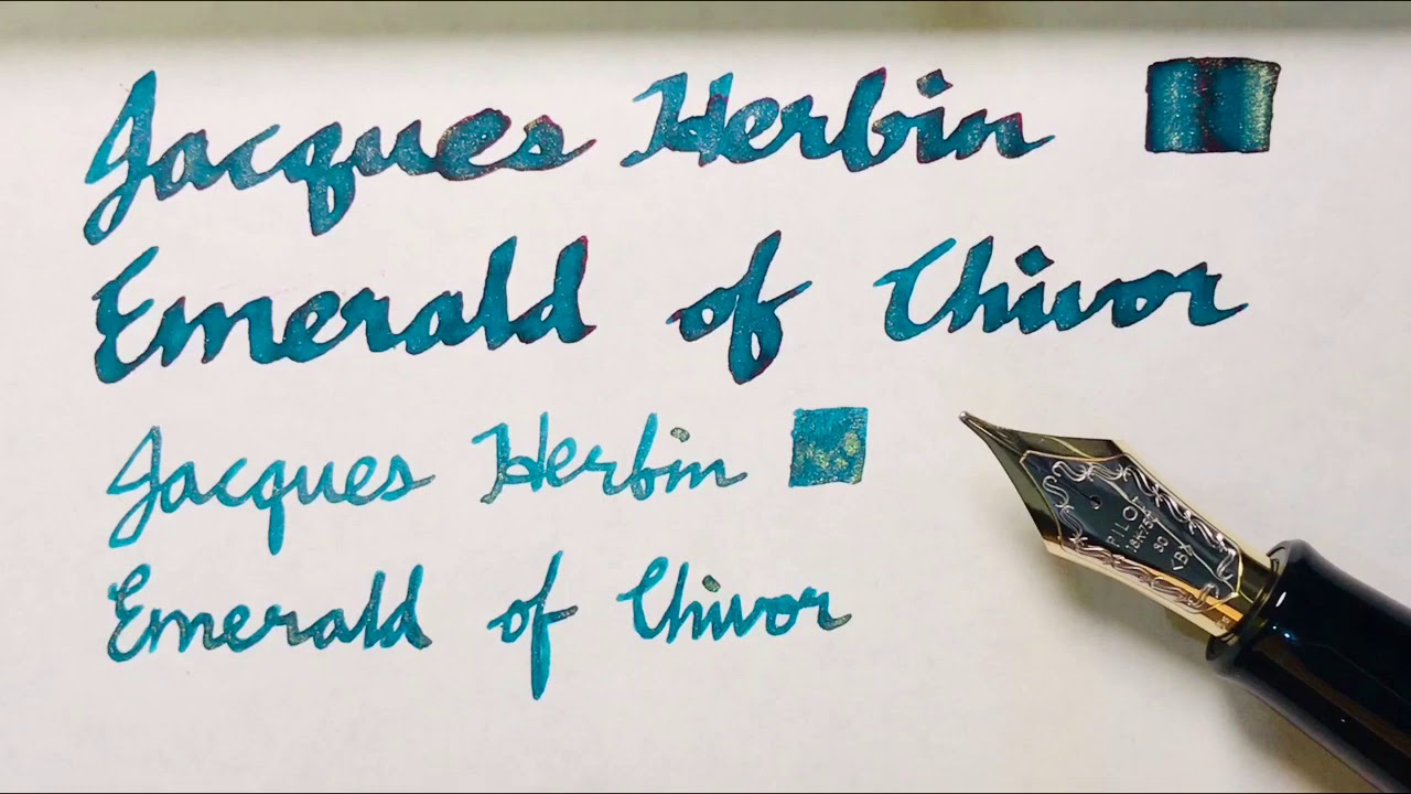 The Shimmer & Sheen of Jacques Herbin 1670 Emerald of Chivor