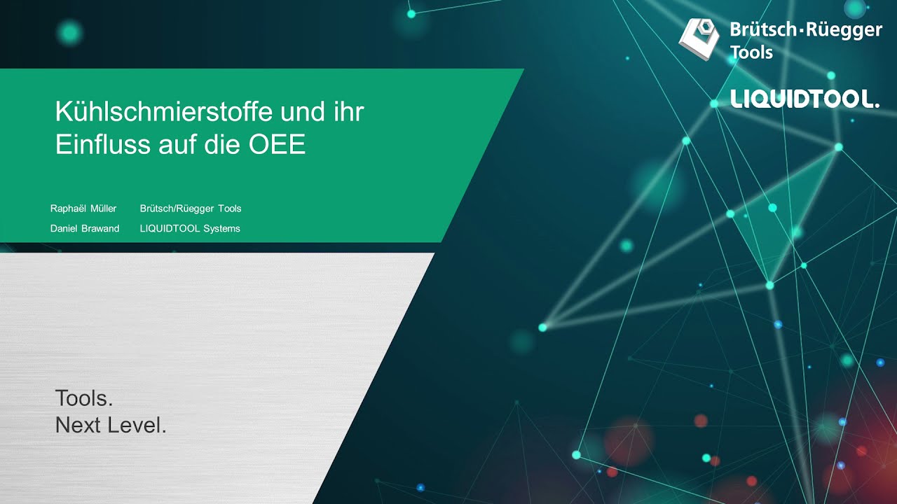 Kühlschmierstoffe und ihr Einfluss auf die OEE | Daniel Brawand & Raphaël Müller | Fertigungsforum