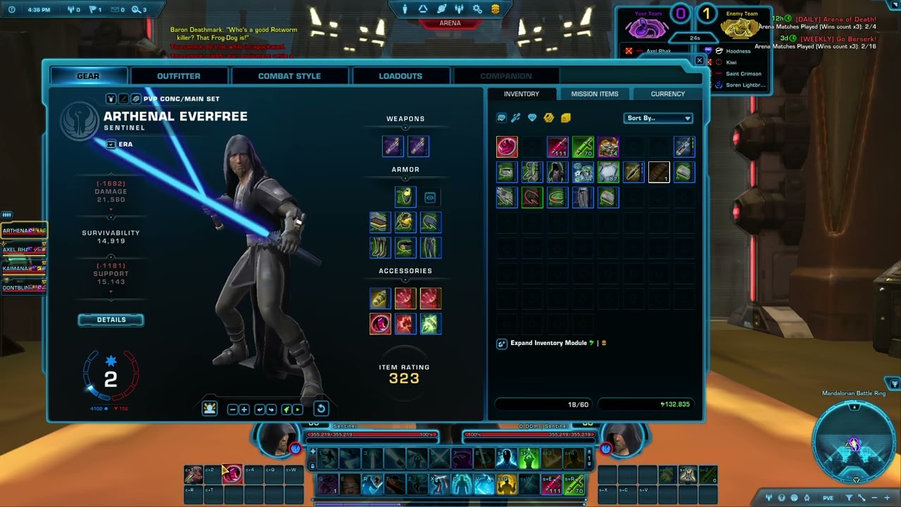 SWTOR 8/8/25 PVP Arena: The one with Zero damage whatsoever.
