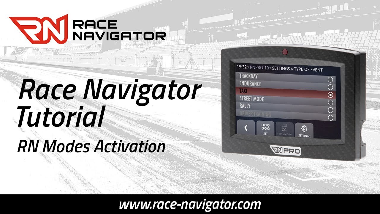Race Navigator Tutorial &ndash; Mode Aktivierung