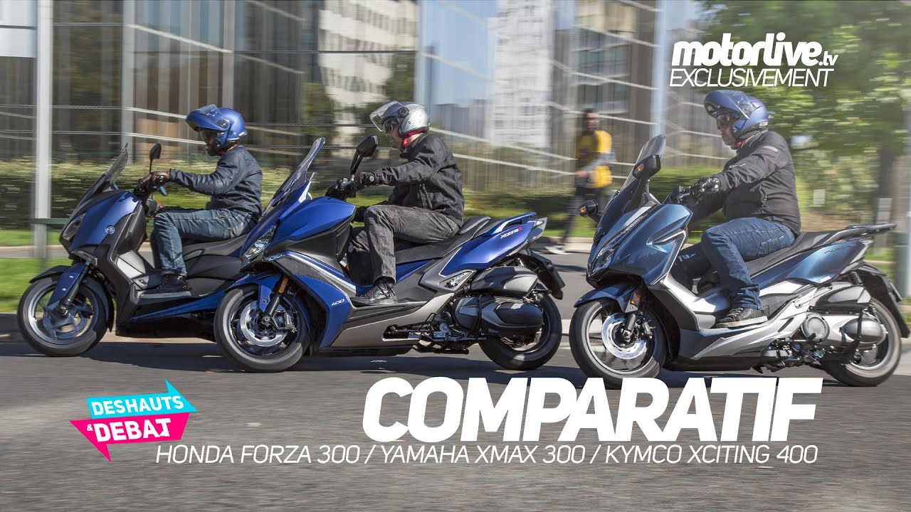 FORZA 300 против XMAX 300 против XCITING 400 | ВВЕРХ И ВНИЗ