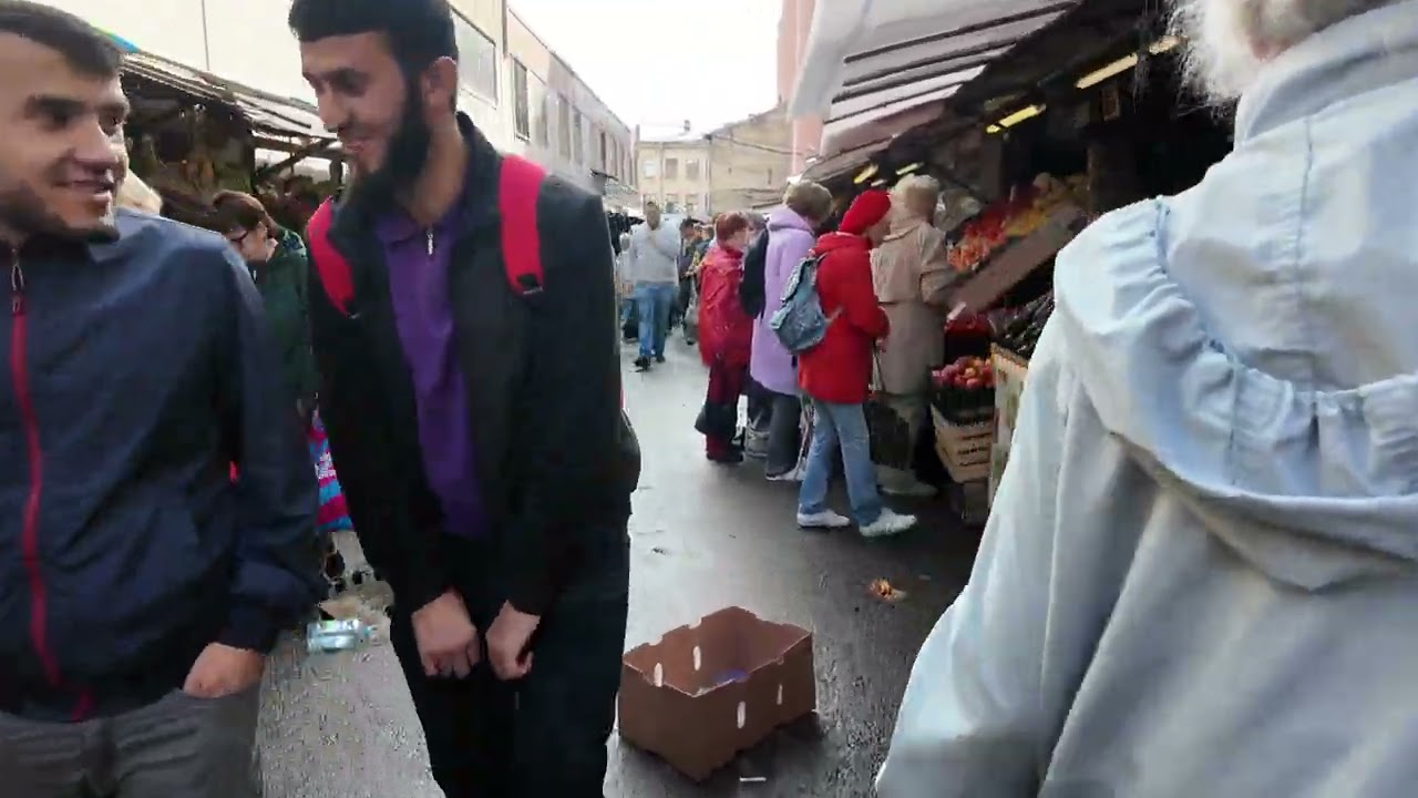 реальный Питер - Сенной Рынок Санкт Петербург живая картинка живой звук. Почти документалка.