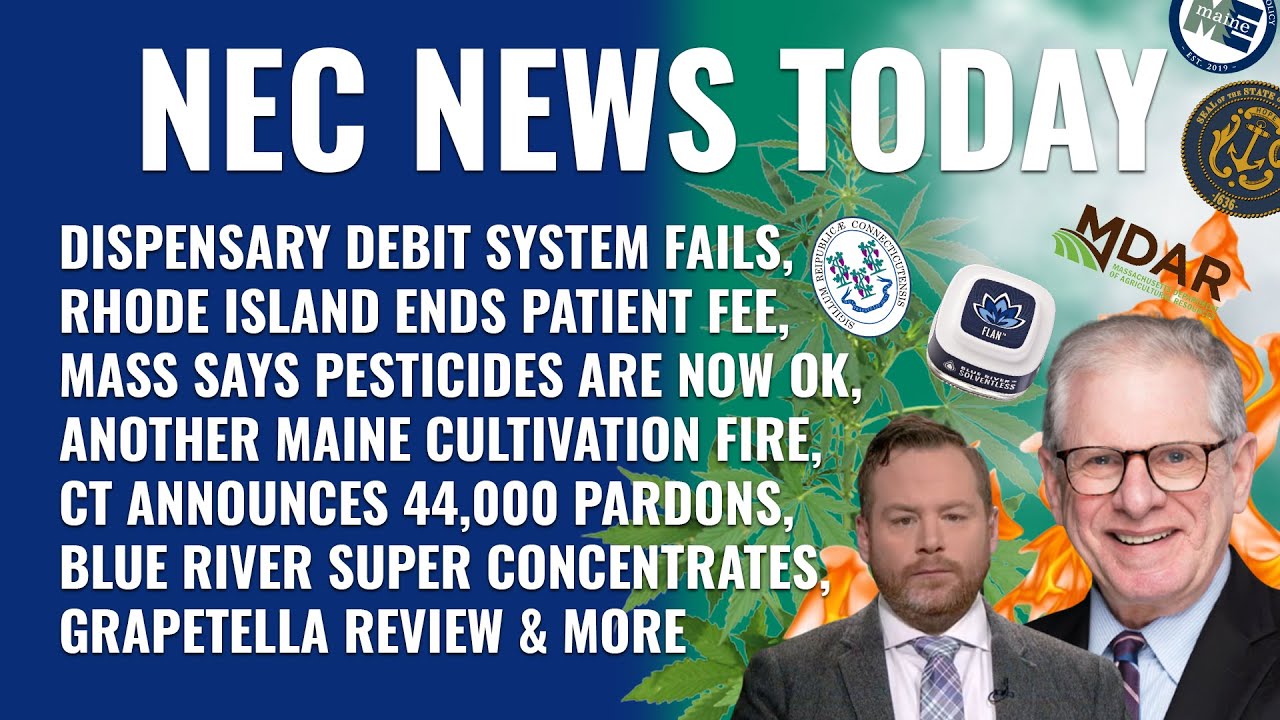 Debit is down, Rhode Island ends patient fee, MDAR's pesticide update, CT will erase pot convictions