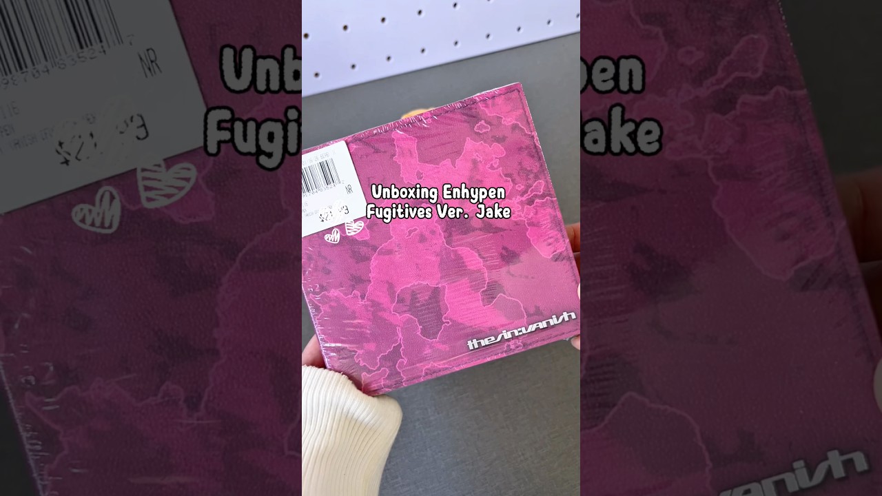 ENHYPEN THE SIN : VANISH Jake FUGITIVES Member Version Unboxing #enhypen #engene #kpop #unboxing