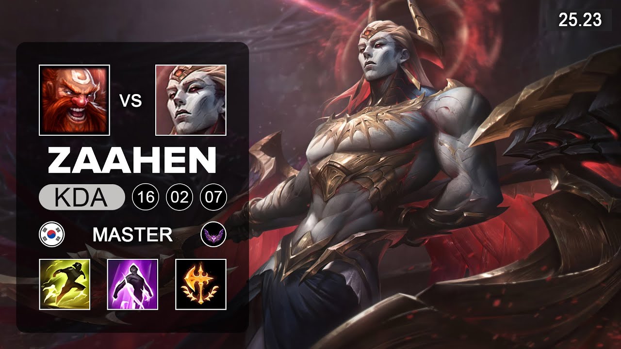 Zaahen vs Gragas Top - KR Master - Patch 25.23 Season 15